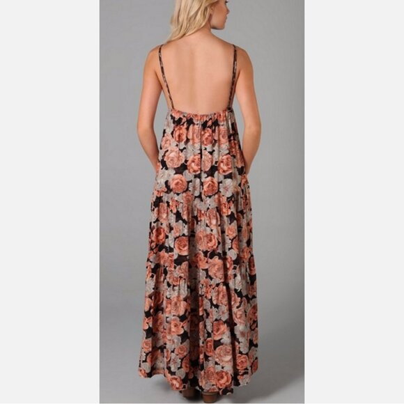 Planet Blue by Blu Moon x Free People Leopard Floral Maxi Dress - Picture 5 of 8